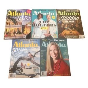 Lot of 5 Atlanta magazines